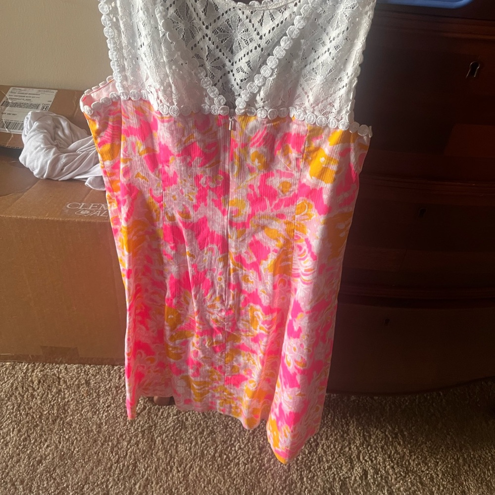Size 0 pink and orange Lilly dress